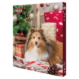 Trixie Julekalender med sød Collie Glædelig Jul Til Din Hund
